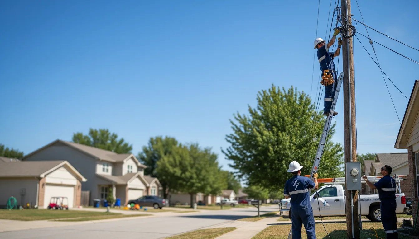 Residential electrician providing installation services in Hendrum, MN